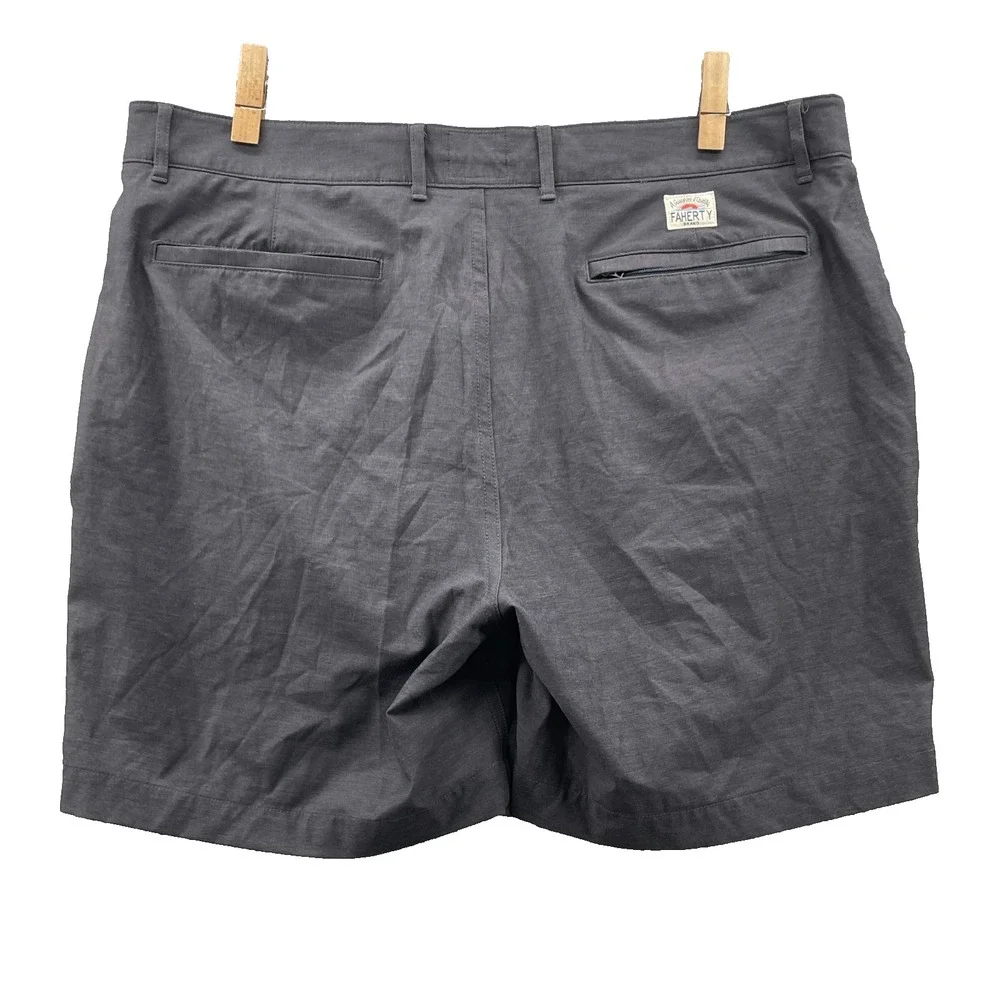 Faherty All Day Shorts Men 41x6* Gray Chino Preppy Outdoor Golf Performance Surf